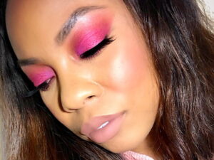 Pink eyeshadow